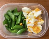 スナップエンドウとゆで卵のポテトサラダ作り方1写真
