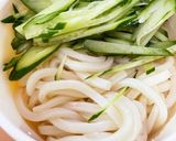 ランチボックスで冷しゃぶうどん弁当作り方1写真