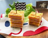 卵1個とハムで簡単♡ミルフィーユ卵焼き作り方6写真