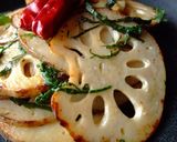 大葉風味れんこんのマヨネーズ焼き作り方4写真