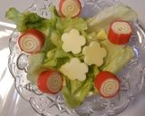 かにかまチーズくるくるサラダ&目玉焼き他作り方3写真