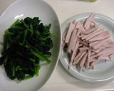 魚肉ソーセージとホウレン草のマヨナムル作り方3写真
