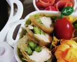 鶏とアスパラの春巻き作り方7写真