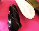 お母さんの味＊材料3つナスの甘辛炒め作り方1写真