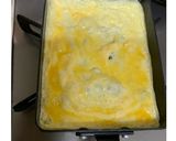 卵液を濾した白だしの卵焼き作り方4写真