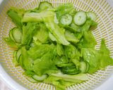 さっぱり！甘夏とレタスのドレッシング和え作り方1写真