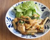 ボリューム満点！胸肉とゴボウ大葉照り焼き作り方7写真