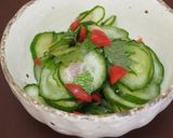 やみつき!カリカリ梅・胡瓜・大葉の酢の物作り方5写真