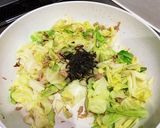 超簡単！キャベツとツナと塩昆布いため作り方3写真