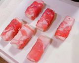 簡単★肉巻き揚げだし餅作り方2写真