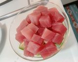 めんつゆで作るポキ丼！作り方1写真