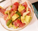 めんつゆで作るポキ丼！作り方2写真