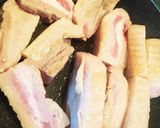 圧力鍋で ほったらかし☆トロトロ角煮作り方1写真