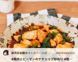 鶏肉とピーマンのケチャップ炒め作り方8写真