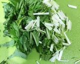 簡単♪納豆と水菜のサラダ作り方1写真