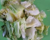 シンプル醤油味♪レンジキャベツ筍の炒め物作り方2写真