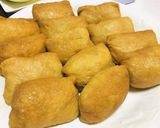 いなり寿司・イカリング・餃子スープの夕飯作り方1写真
