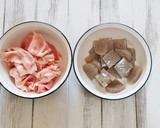 簡単！豚肉とこんにゃくのキムチ炒め作り方1写真