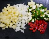 簡単！たっぷり野菜のスパムチーズ焼き作り方1写真
