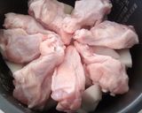 にんにくと塩で手羽元と大根の炊飯器蒸し作り方2写真