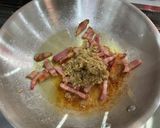 マッシュルームとベーコンのクリームパスタ作り方7写真