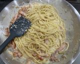 マッシュルームとベーコンのクリームパスタ作り方11写真