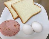 マイルドマヨのハムエッグトースト作り方1写真