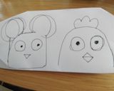 キャラ弁☆ ネズミとニワトリ作り方2写真