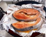 サーモンのチーズオンバジルマヨソース焼き作り方1写真