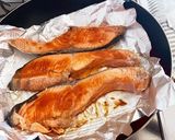 サーモンのチーズオンバジルマヨソース焼き作り方2写真