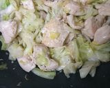 鶏むね肉とキャベツの味噌バター炒め作り方4写真
