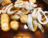 ゆかりのイブクロ　　小芋とイカの煮付け作り方4写真