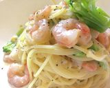 エビとブロッコリーのクリームパスタ作り方7写真