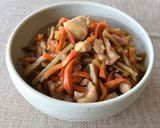 乾燥野菜で簡単♪鶏ごぼうきんぴら作り方6写真