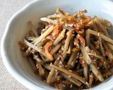 乾燥野菜で簡単♪鶏ごぼうきんぴら作り方13写真