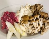 やみつき♪きのこ入り豚肉汁のつけそうめん作り方2写真