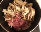やみつき♪きのこ入り豚肉汁のつけそうめん作り方3写真