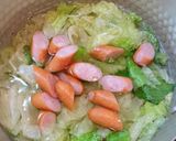 簡単！たっぷりレタスの中華風スープ作り方2写真