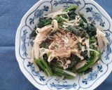 めんつゆで、ほうれん草としめじのおひたし作り方5写真