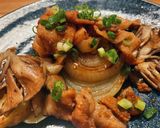 新玉ねぎとじゃがいもで☆豚の生姜焼き作り方6写真