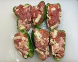 カリカリチーズ☆ピーマンの肉詰め作り方3写真