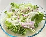 野菜いっぱい冷しゃぶポン酢サラダ作り方5写真