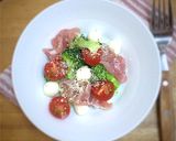 ブロッコリーと生ハムのカプレーゼサラダ作り方7写真