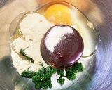 よもぎ蒸しパン・羊羹入り♪作り方2写真