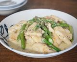 鶏胸肉のマスタードクリーム炒め作り方6写真