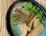 成長しすぎた少し大きめのタケノコの煮物　作り方4写真