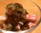 ボイルイカと胡瓜ともずくの梅にんにく和え作り方6写真