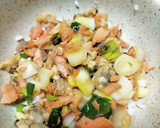 ほぐした鮭とあさりのやみつき丼ぶり作り方5写真
