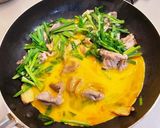 豚コマにら玉丼作り方4写真
