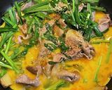 豚コマにら玉丼作り方5写真